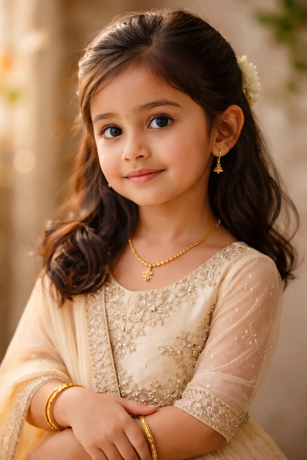 Lightweight and safe gold jewellery for children